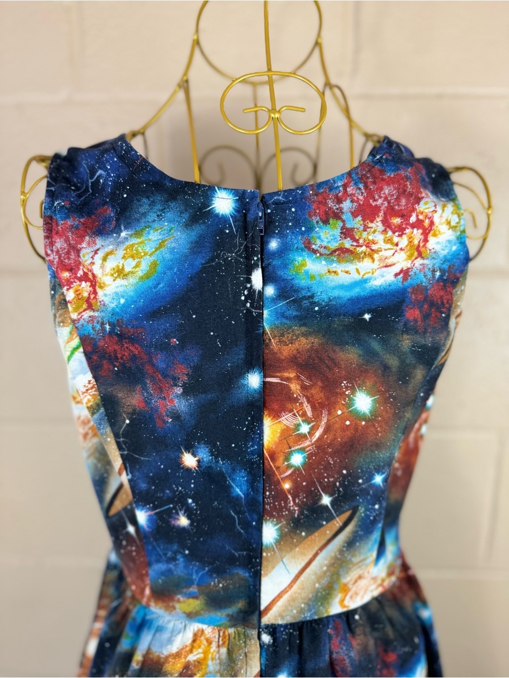 ModCloth Galaxy Print Sleeveless Skater Dress in Medium - Picture 10 of 17